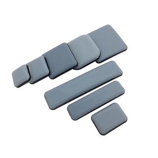 45 x 45 mm Teflongleiter selbstklebend