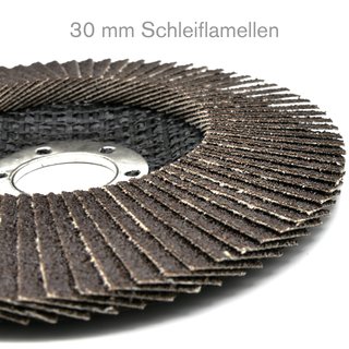 125 mm Fächerscheiben braun Aluminium Oxide Korn 60